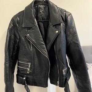 Zara Leather Belt Jacket size M
